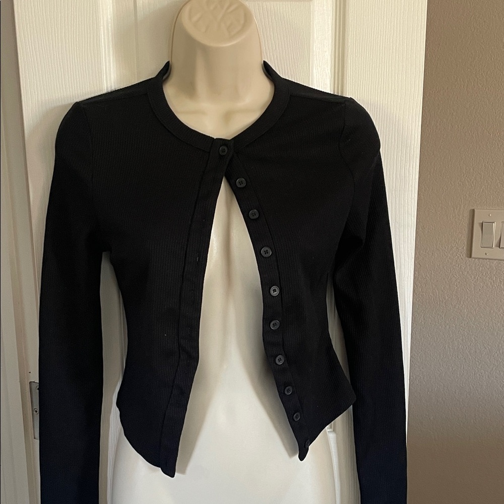 Peppermayo Black Ribbed Cardigan #20